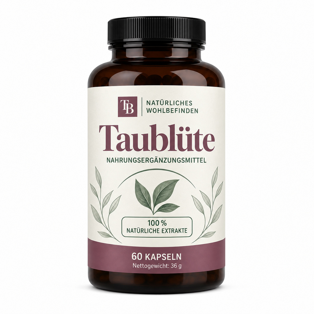Taublüte – Produktverpackung in einer Studioaufnahme